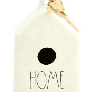 Rae Dunn Birdhouse with Burlap Bow - Brand New